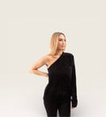 The Noir One‑Shoulder