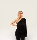 The Noir One‑Shoulder