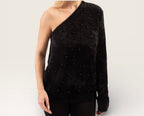 The Noir One‑Shoulder
